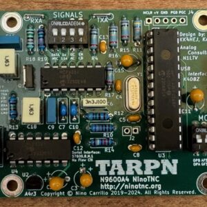 NinoTNC N9600A PCB front view.