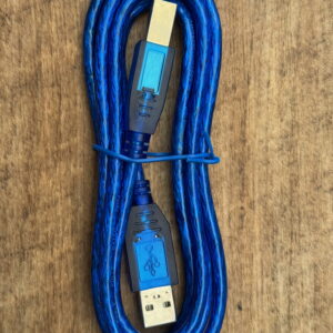Type 2.0 USB-A to USB-B 1.5m blue lead