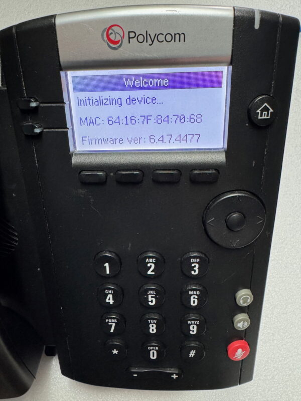 Polycom VVX 201 booting